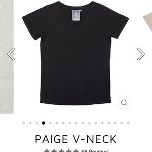 NWOT Paige V-Neck in black Jungmaven